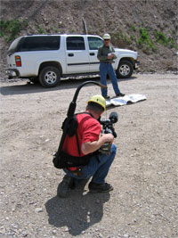 Our Easyrig in use in the moutains of Montana.